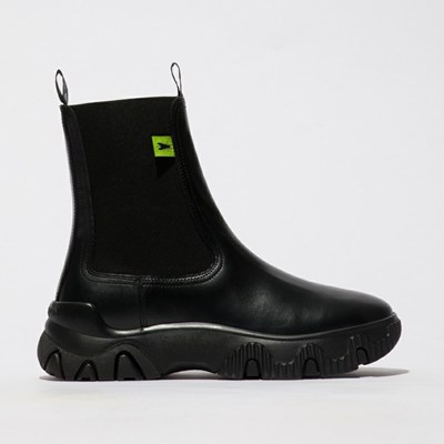 Women's Fly London Faty885fly Wedge Black | XGRLBC-856