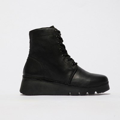 Women's Fly London Pall404fly Wedge Black | ICYWGP-290