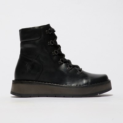 Women's Fly London Roxy094fly Wedge Black | FDEHTM-965