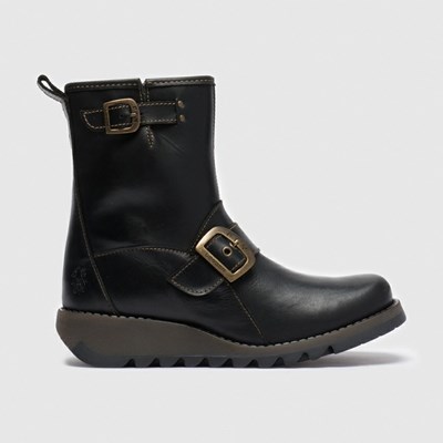 Women's Fly London Sino525fly Ankle Boots Black | FMAWJB-268