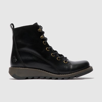Women's Fly London Sore813fly Wedge Black | ADGBVT-469